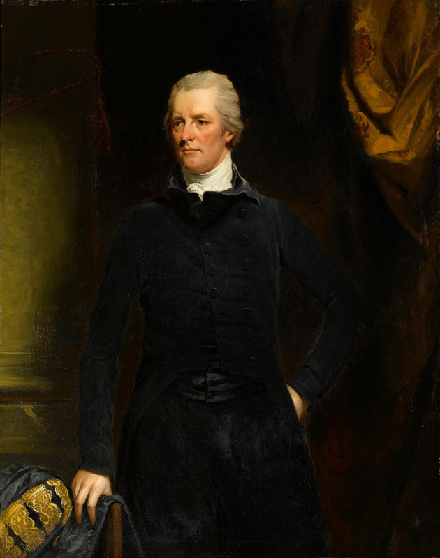 Retrato del Primer Ministro, William Pitt (1759-1806). Estudio de John Hoppner, National Portrait Gallery, Londres.